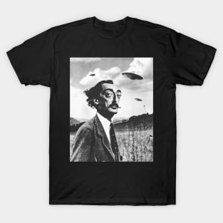 Salvador Dalí UFOs "Dalí & the UFOs" Art by Cult Class T-Shirt